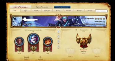 Conta de LOL Ouro 4