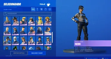 conta Fortnite Season 3 full e estandarte super raro