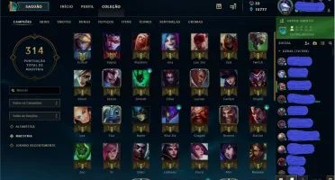Conta Lol c/103 skins, 1.3k gasto em R$