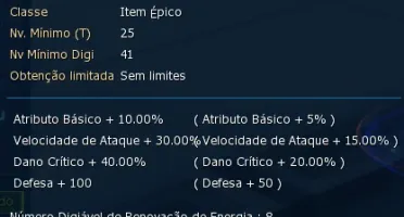 Conta Jump LADMO Omegamon - Digimon Masters Online
