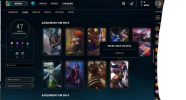 Conta League Platinum Desde 2014