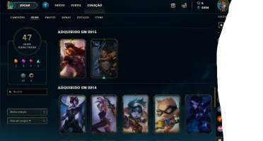 Conta League Platinum Desde 2014