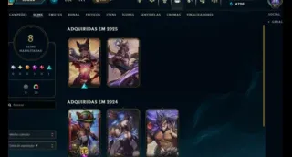 Conta lvl 47 League of Legends