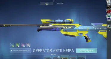 Conta de vava cheia de skin no preço