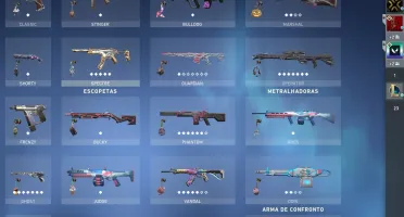 Conta de vava cheia de skin no preço