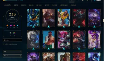CONTA 233 SKINS, TODOS CHAMPS //  D4