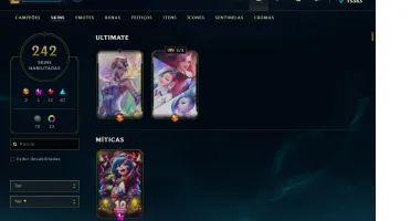 CONTA 233 SKINS, TODOS CHAMPS //  D4