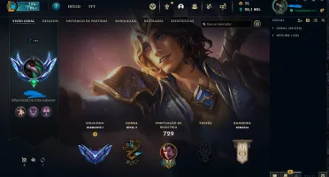 Conta lol nvl 742 mmr mestre