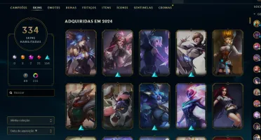 Conta lol 333 Skins, Diamante por diversas vezes seguidas.