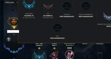 Platina 4 com 95 Champs e 41 Skins