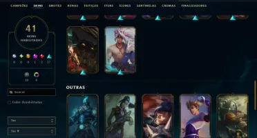 Platina 4 com 95 Champs e 41 Skins
