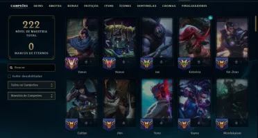 Platina 4 com 95 Champs e 41 Skins