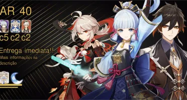 AR 40 Ayaka / Kazuha / Zhongli / Mona c1 e Razor c5