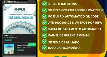 Script Rifa em Php Laravel - 1 Milhão de Números e Afiliados