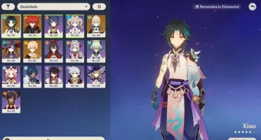 AR 40 Genshin Impact Xiao+Diluc+Mona+Jean+80 desejos