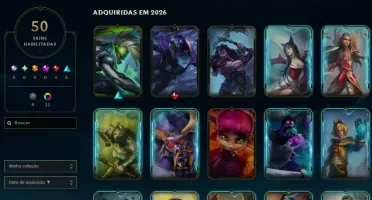 [Entrega Automática] Conta Lol Platina, 50 Skins, 1 Lendária