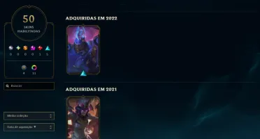 [Entrega Automática] Conta Lol Platina, 50 Skins, 1 Lendária