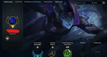 [Entrega Automática] Conta Lol Platina, 50 Skins, 1 Lendária