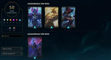 [Entrega Automática] Conta Lol Platina, 50 Skins, 1 Lendária