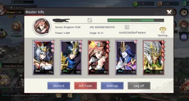 Conta do Lord Of Kingdoms Mobile LEV 120
