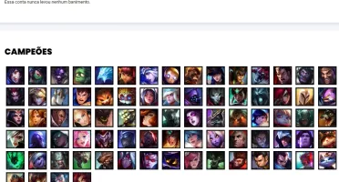 Conta ouro 4 com 79 Champs e 61 Skins