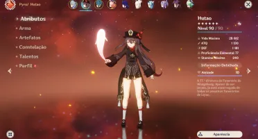 Conta Ar 56, 9 personagem 5★, 19 personagens 4★
