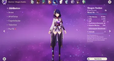 Conta Ar 56, 9 personagem 5★, 19 personagens 4★