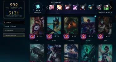 Conta de 2014 - 496 skins - TODOS os champs - 100k EA