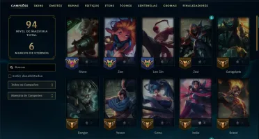Prata 3 com 45 Champs e 11 Skins