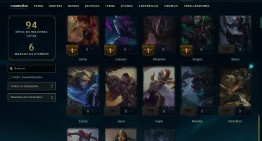Prata 3 com 45 Champs e 11 Skins