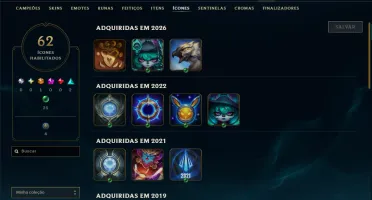 Prata 3 com 45 Champs e 11 Skins
