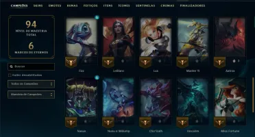 Prata 3 com 45 Champs e 11 Skins