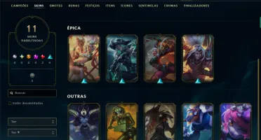 Prata 3 com 45 Champs e 11 Skins