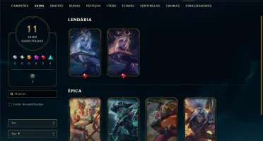 Prata 3 com 45 Champs e 11 Skins