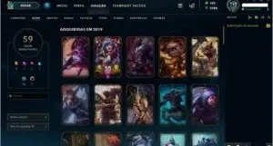 CONTA LOL (DIAMANTE 3, 59 SKINS)