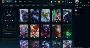 Conta League Of Legends Gold 1 C/ Skin Rara da Cait e Lee