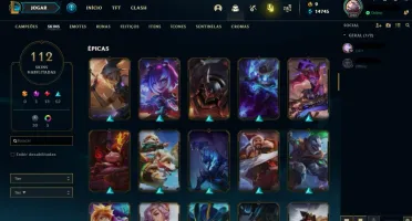 Conta League Of Legends Gold 1 C/ Skin Rara da Cait e Lee