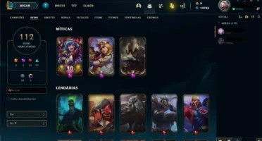 Conta League Of Legends Gold 1 C/ Skin Rara da Cait e Lee