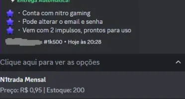 Fornecedor de Contas Nitradas Por 95 Centavos!!