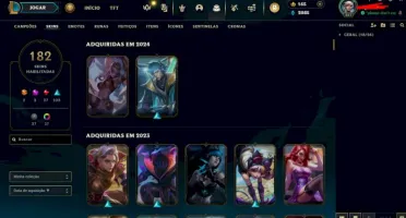 full acesso PLAT 1 182 SKINS