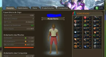 VENDO CONTA RUNESCAPE 3.   SKILLER LVL 3  50M
