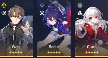 Seele + Clara + Welt + Arma do Welt - Honkai Star Rail