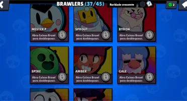 Conta do Brawl Stars com 3 Lendários e 2 Cromáticos