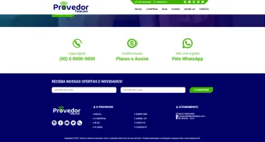 Site Pronto Para Provedor de Internet em PHP - 2º modelo