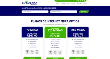 Site Pronto Para Provedor de Internet em PHP - 2º modelo