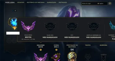 Mestre com 45 Champs e 10 Skins