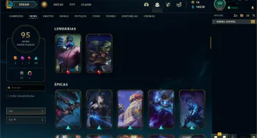 Conta Ouro 3 Todos campeoes 95 Skins
