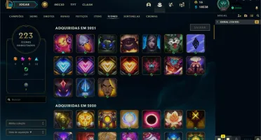Conta Ouro 3 Todos campeoes 95 Skins