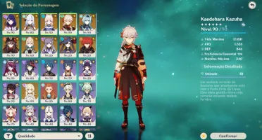 💜 Raiden Shogun C3 + 8 Personagens 5⭐