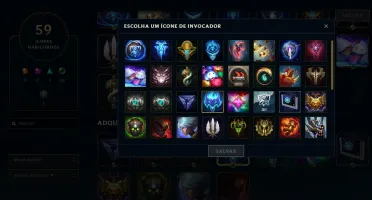 Conta LoL League of Legends Ouro 5 , 58 champions/12 skins